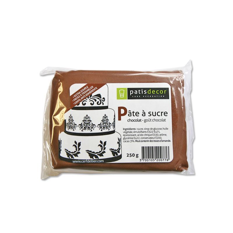 Pâte à sucre - Goût Chocolat - MARRON - 250g - PATISDECOR - CERF DELLIER -  Kdôme - Concept Store